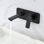Bath Spout with Shower Mixer Square Series HD4003 Black